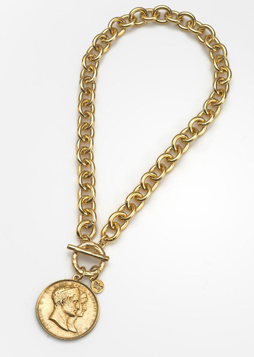 Napoleon deals coin necklace