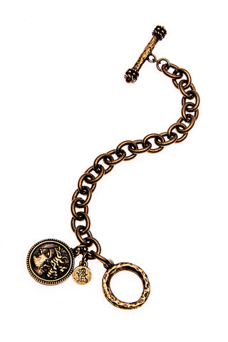 Hermes Brass Ox Cable Bracelet