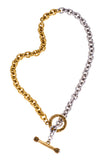 Two Tone Cable Chain Necklace