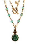 Jade Glass Warrior Necklace