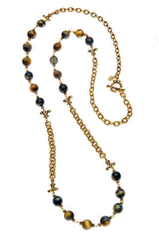 Golden Tigers Eye Extra Long Necklace