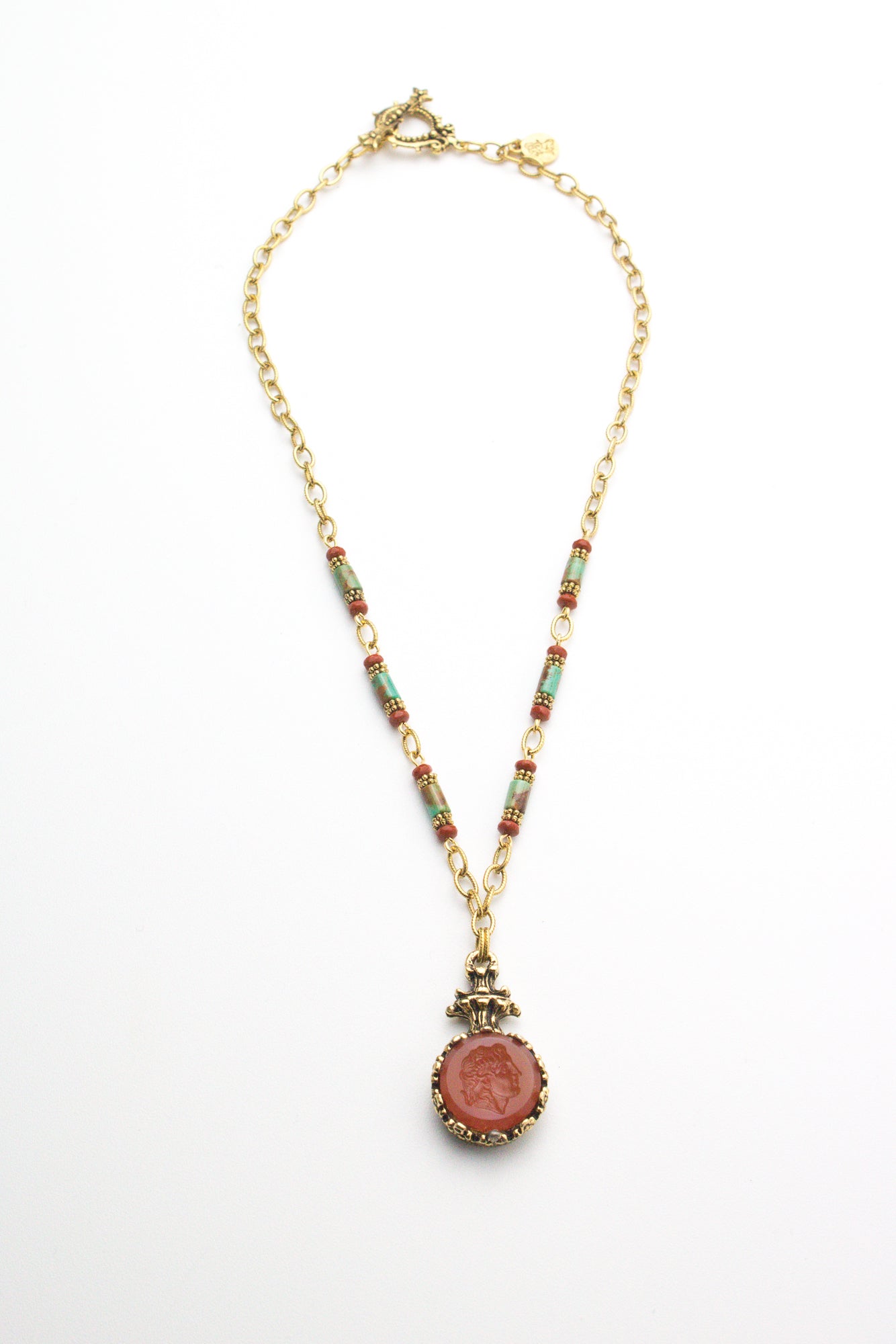 Desert Sunset Intaglio Necklace