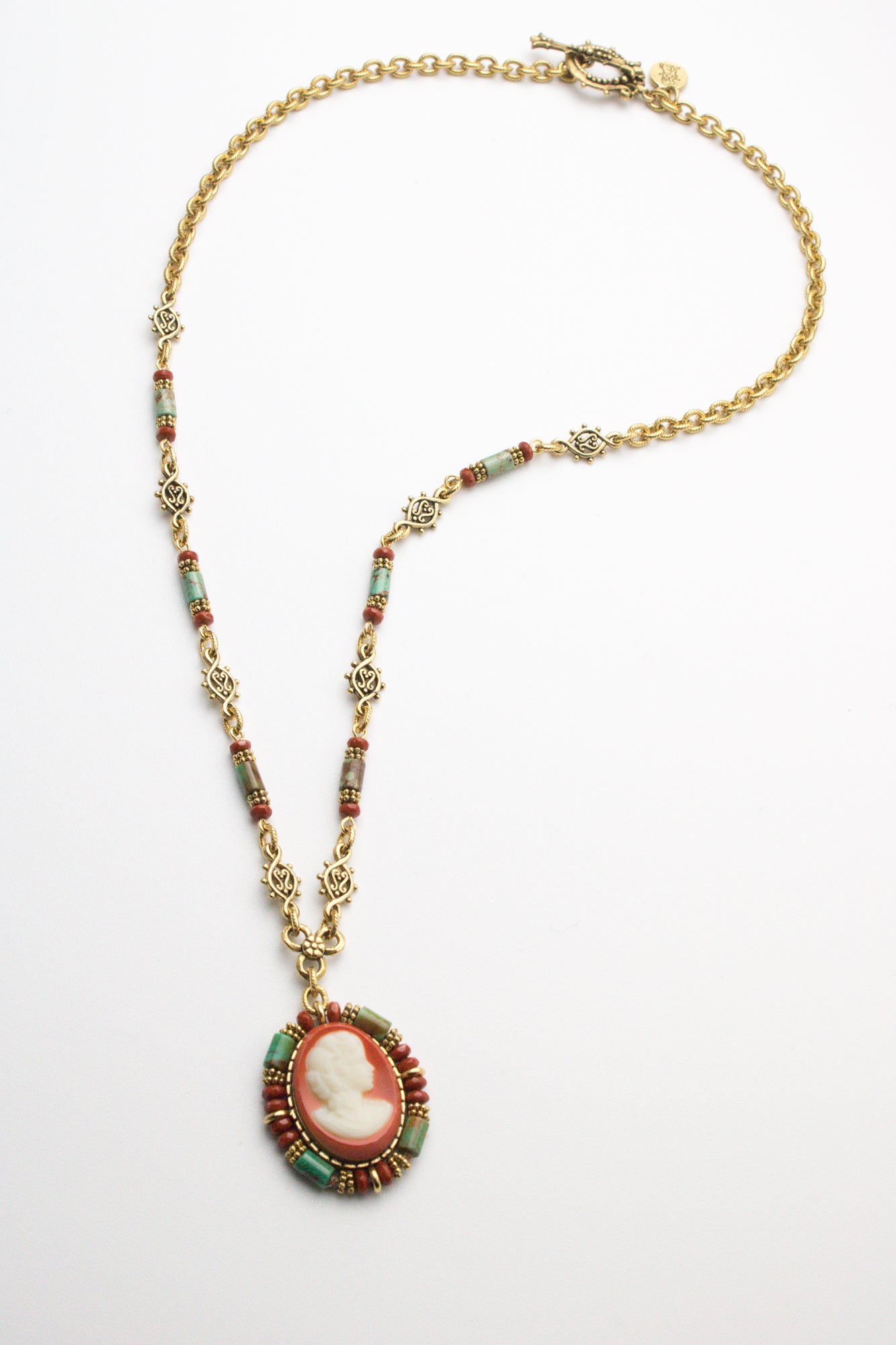 Desert Sunset Cameo Necklace