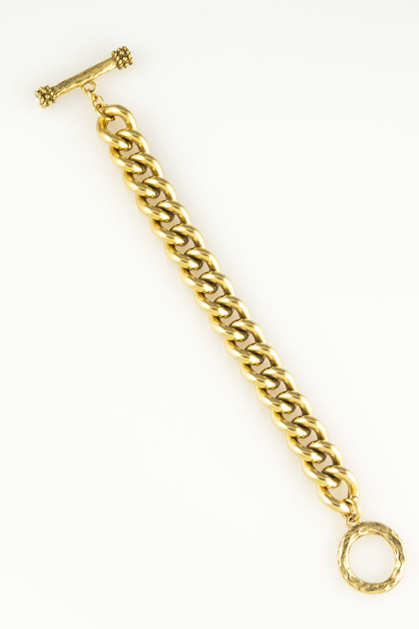 Vintage Brass Link Bracelet