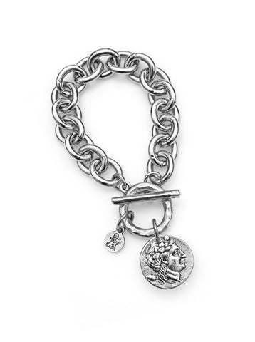 Silver Link Charm Bracelet