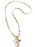 Pastel Pearl Wrap Necklace