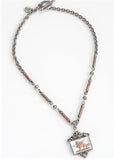 Bronze Enamel Link Necklace