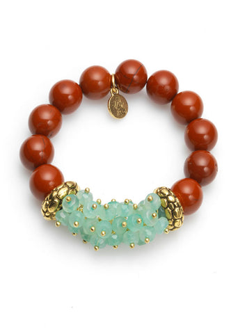 Carnelian & Amazonite Bracelet
